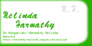 melinda harmathy business card